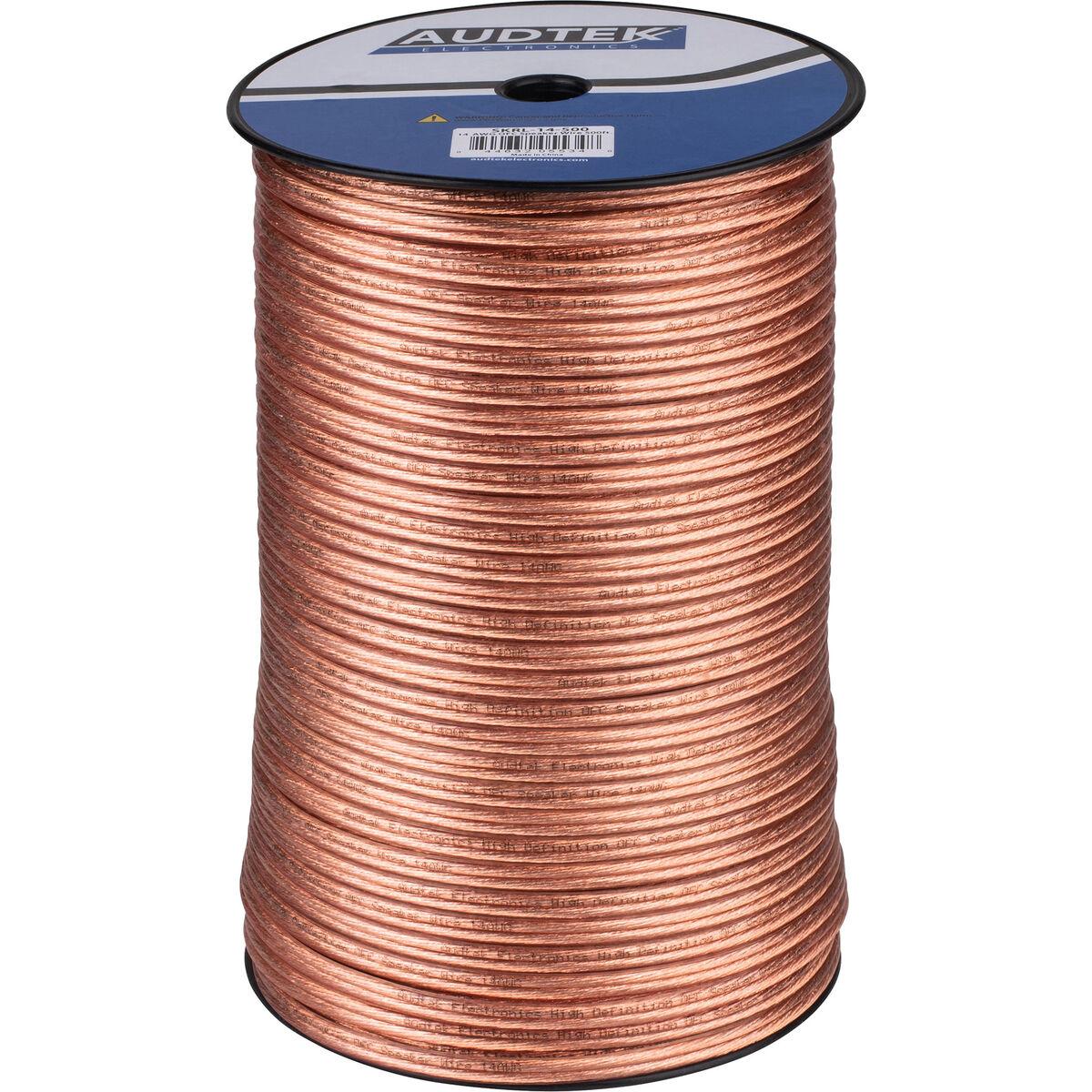 Audtek 14 AWG OFC Speaker Wire 500 ft.